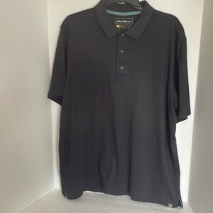 Eddie Bauer Travex black polo shirt sleeve shirt Men’s size L